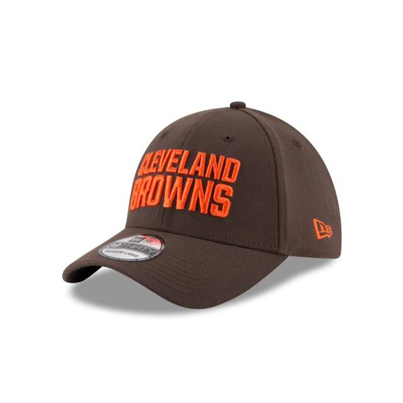 NFL Cleveland Browns Team Classic 39Thirty Stretch Fit (ABA9591) - Brown New Era Caps